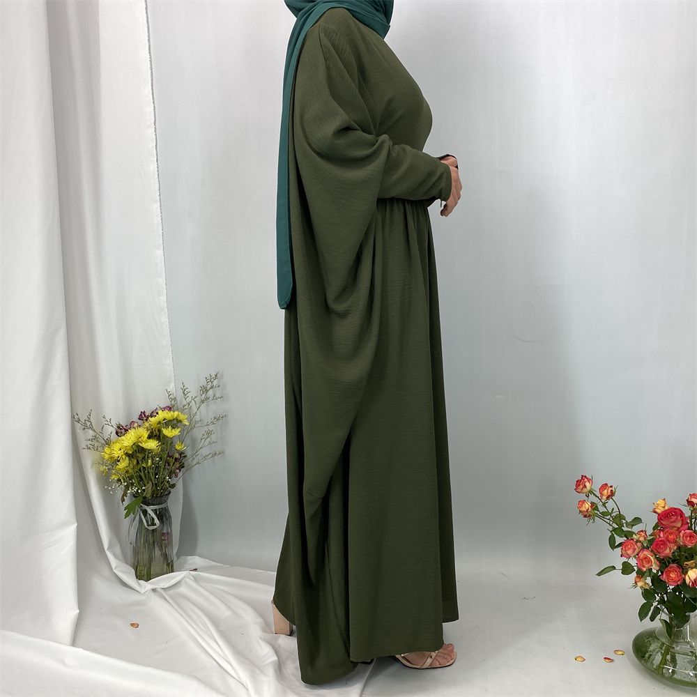 Muslim fashion elegant dress, Middle East, Turkey, Dubai, Islamic, African pleated dress, long gown