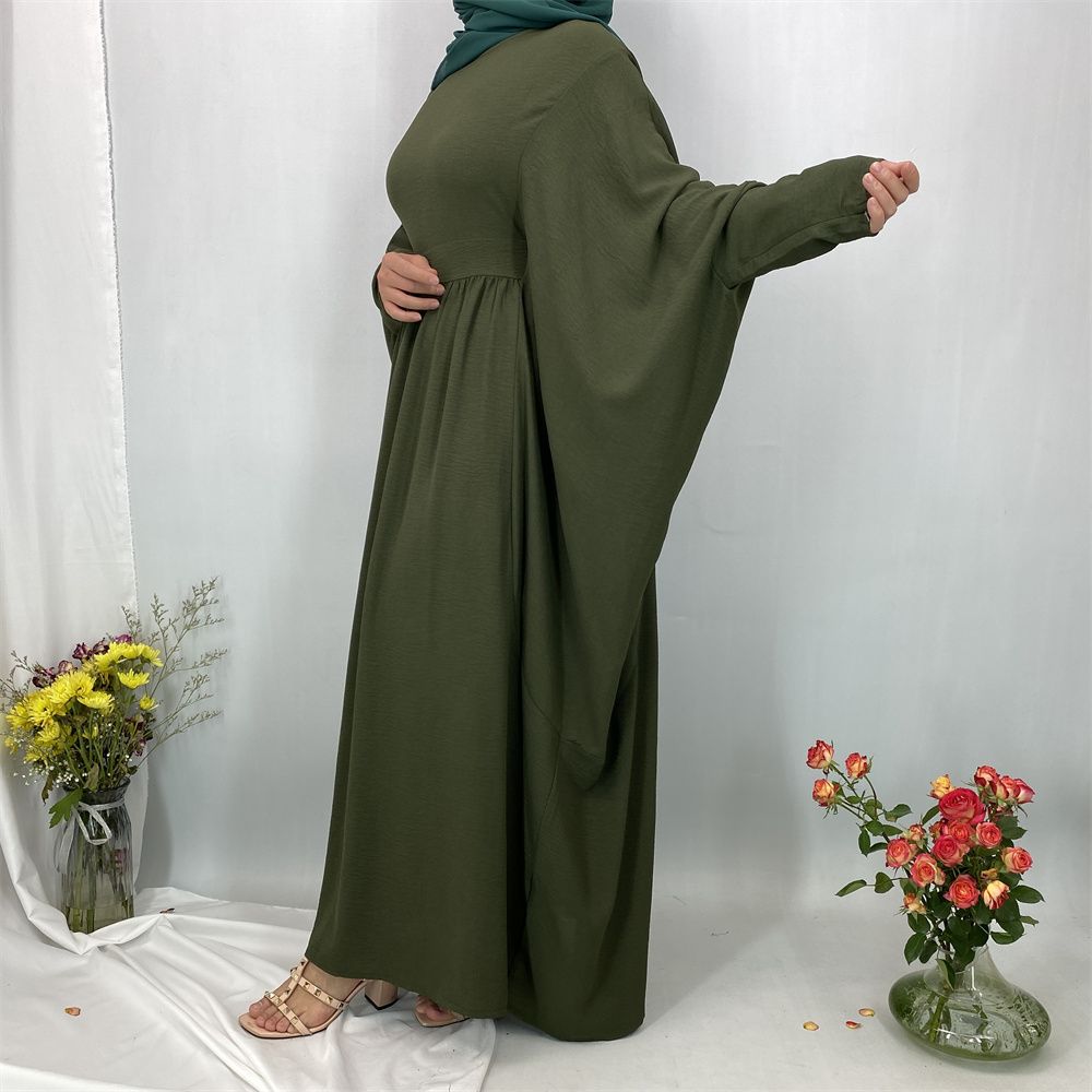 Muslim fashion elegant dress, Middle East, Turkey, Dubai, Islamic, African pleated dress, long gown