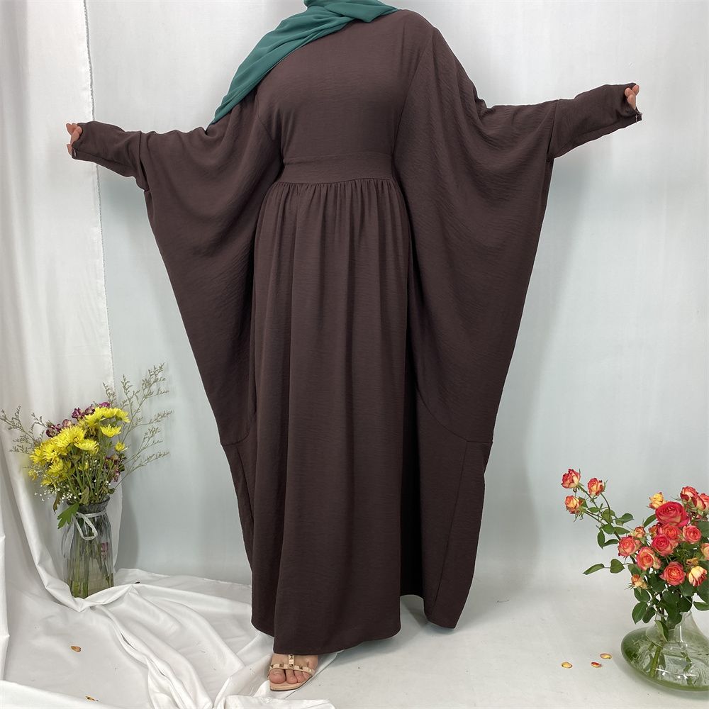 Muslim fashion elegant dress, Middle East, Turkey, Dubai, Islamic, African pleated dress, long gown