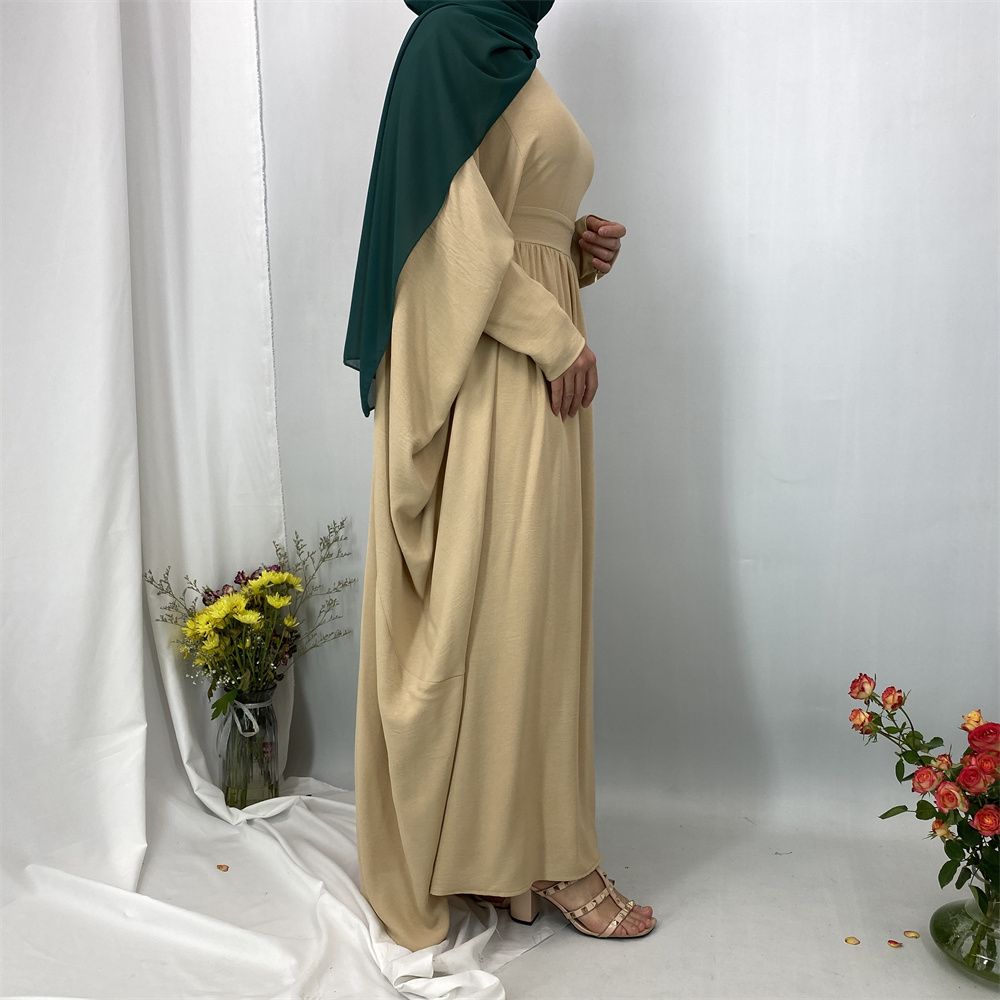 Muslim fashion elegant dress, Middle East, Turkey, Dubai, Islamic, African pleated dress, long gown