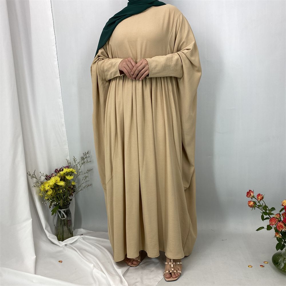 Muslim fashion elegant dress, Middle East, Turkey, Dubai, Islamic, African pleated dress, long gown