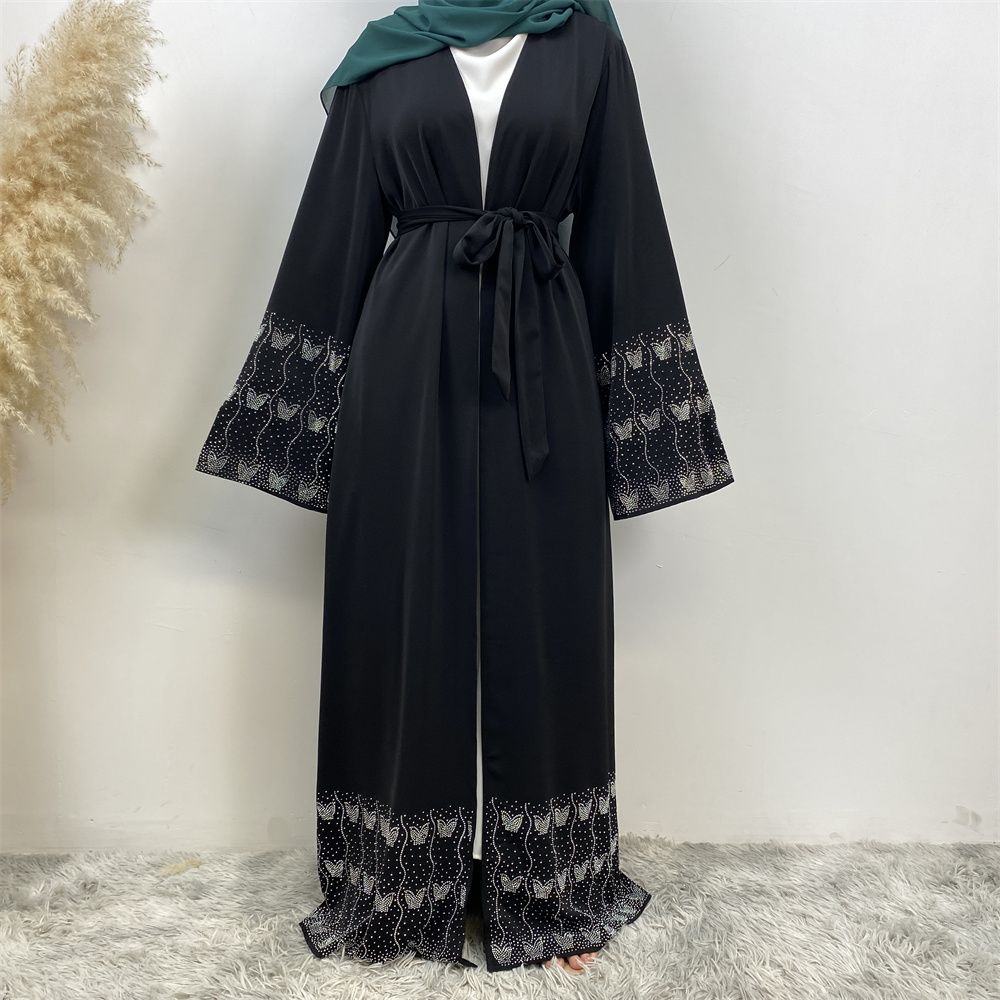 During Ramadan, Muslim Dubai, Turkish, Moroccan, Arab slimming, pocket cardigans, Islamic women's fashion, Middle Eastern ironed brick abaya are on sale