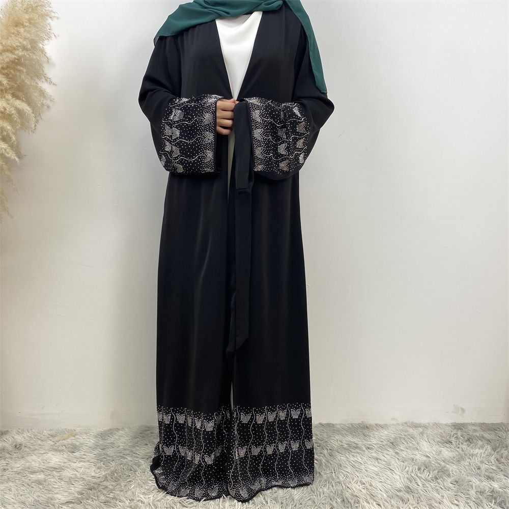 During Ramadan, Muslim Dubai, Turkish, Moroccan, Arab slimming, pocket cardigans, Islamic women's fashion, Middle Eastern ironed brick abaya are on sale