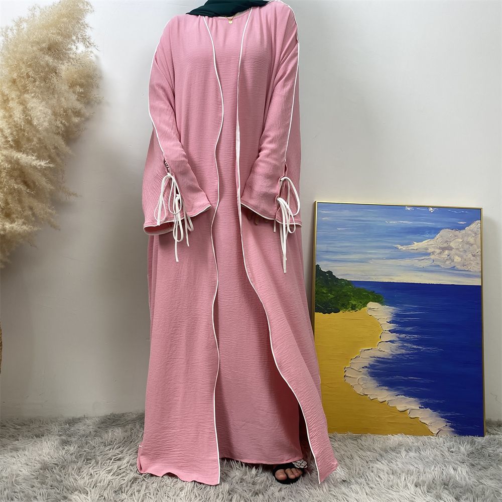 Middle Eastern Muslim suit, Abaya sleeveless dress, women's cardigan, Turkey, Dubai, Africa, Arab, elegant women's wear