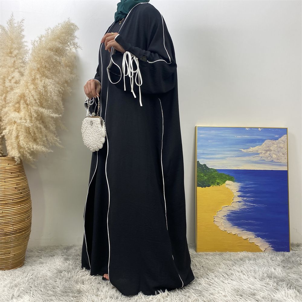 Middle Eastern Muslim suit, Abaya sleeveless dress, women's cardigan, Turkey, Dubai, Africa, Arab, elegant women's wear