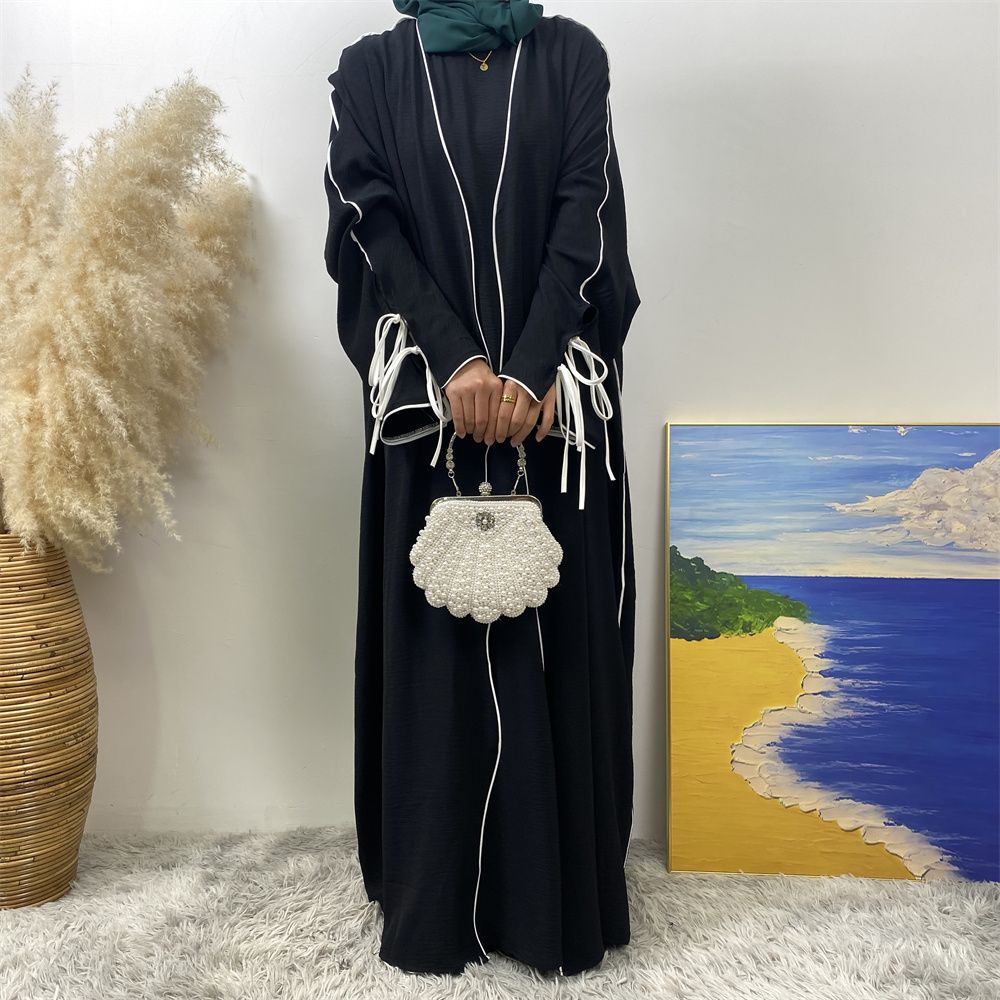 Middle Eastern Muslim suit, Abaya sleeveless dress, women's cardigan, Turkey, Dubai, Africa, Arab, elegant women's wear
