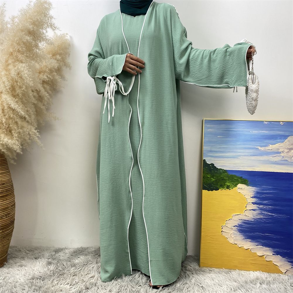 Middle Eastern Muslim suit, Abaya sleeveless dress, women's cardigan, Turkey, Dubai, Africa, Arab, elegant women's wear