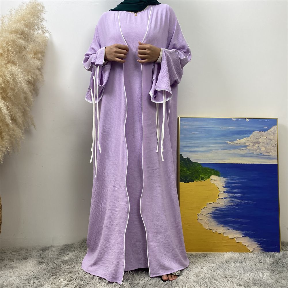 Middle Eastern Muslim suit, Abaya sleeveless dress, women's cardigan, Turkey, Dubai, Africa, Arab, elegant women's wear