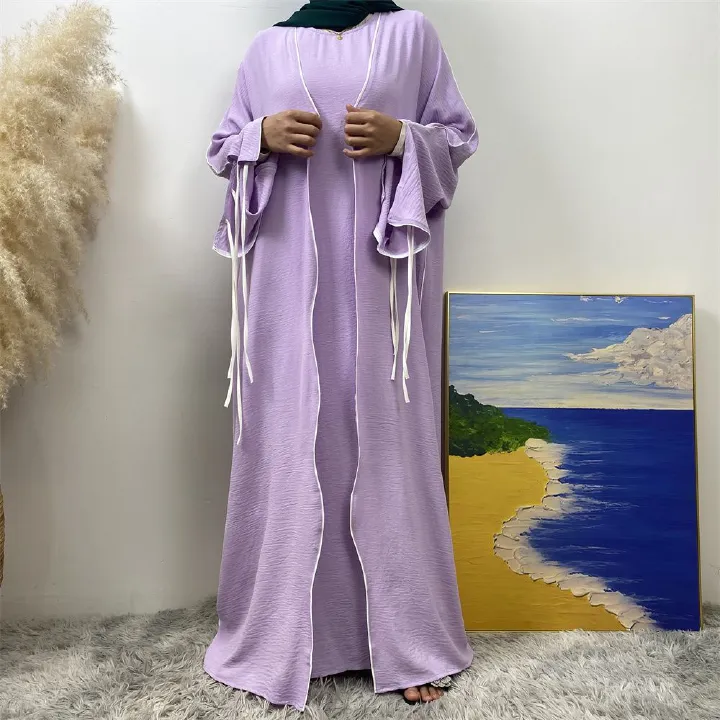 Middle Eastern Muslim suit, Abaya sleeveless dress, women's cardigan, Turkey, Dubai, Africa, Arab, elegant women's wear