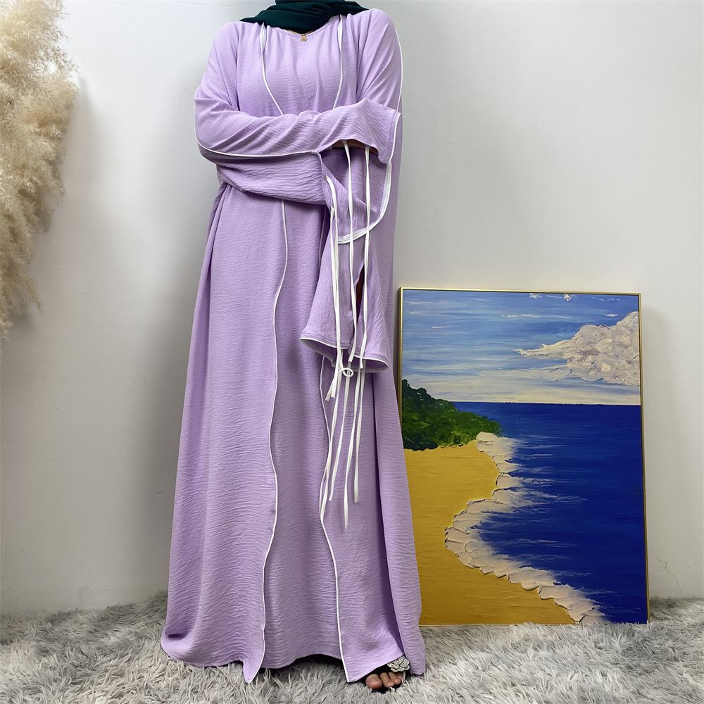 Middle Eastern Muslim suit, Abaya sleeveless dress, women's cardigan, Turkey, Dubai, Africa, Arab, elegant women's wear