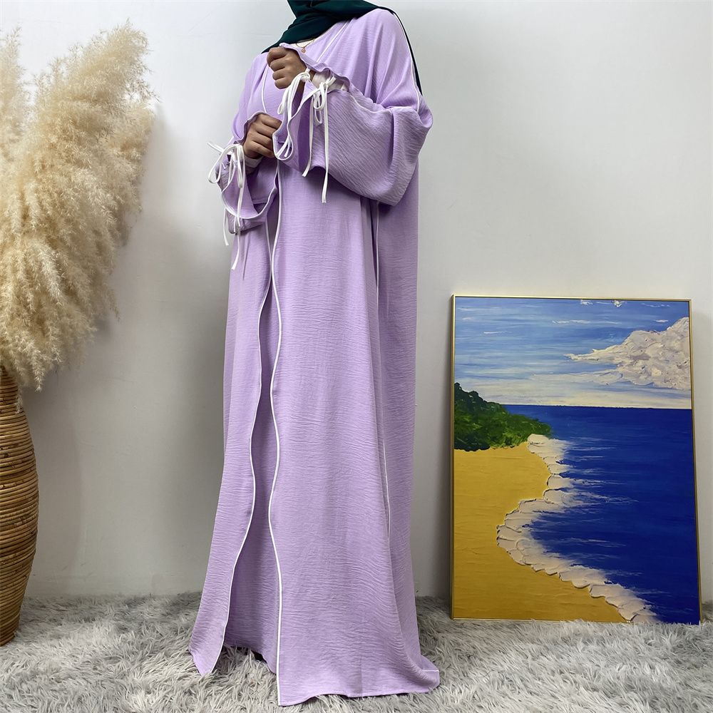 Middle Eastern Muslim suit, Abaya sleeveless dress, women's cardigan, Turkey, Dubai, Africa, Arab, elegant women's wear
