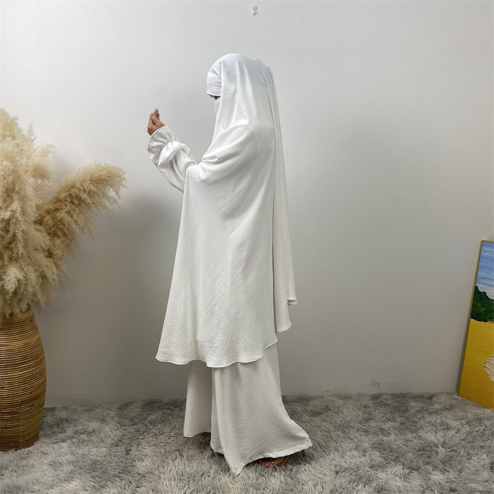 Muslim Dubai Turkish Moroccan fashionable women's wear, simple Muslim tie suit, popular women's wear for Islamic women