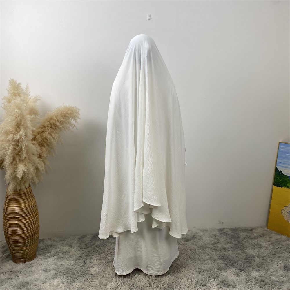 Muslim Dubai Turkish Moroccan fashionable women's wear, simple Muslim tie suit, popular women's wear for Islamic women