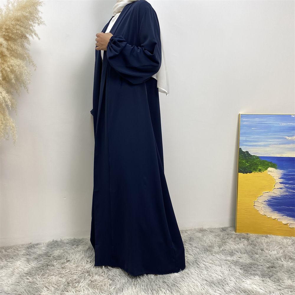 The best-selling solid-color cardigan in the Muslim Middle East Dubai robe and the popular Islamic fashion women's dress