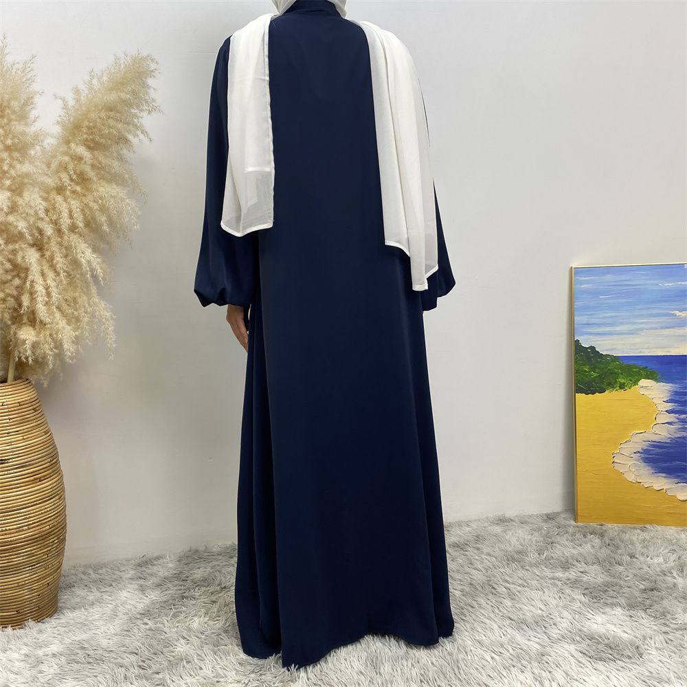 The best-selling solid-color cardigan in the Muslim Middle East Dubai robe and the popular Islamic fashion women's dress