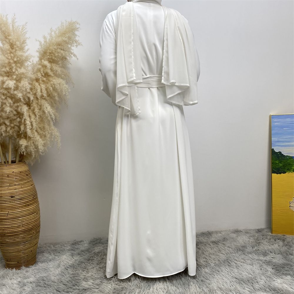 The best-selling solid-color cardigan in the Muslim Middle East Dubai robe and the popular Islamic fashion women's dress