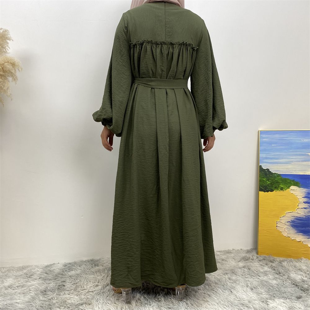 Middle Eastern Muslim, Turkish, Arab, Dubai, loose sleeves, side pockets, Muslim long robe dress, long robe