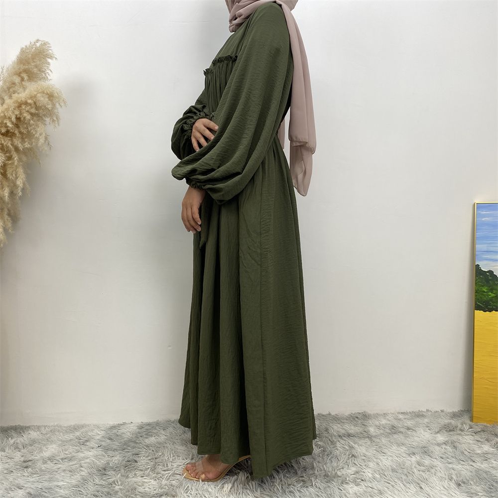 Middle Eastern Muslim, Turkish, Arab, Dubai, loose sleeves, side pockets, Muslim long robe dress, long robe