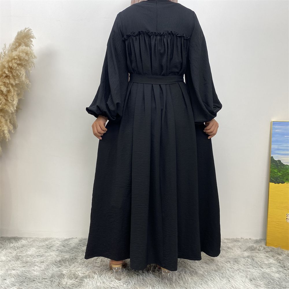 Middle Eastern Muslim, Turkish, Arab, Dubai, loose sleeves, side pockets, Muslim long robe dress, long robe