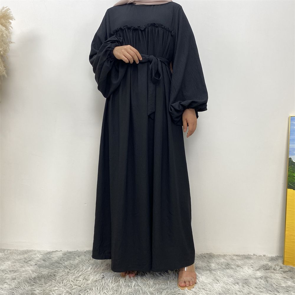 Middle Eastern Muslim, Turkish, Arab, Dubai, loose sleeves, side pockets, Muslim long robe dress, long robe