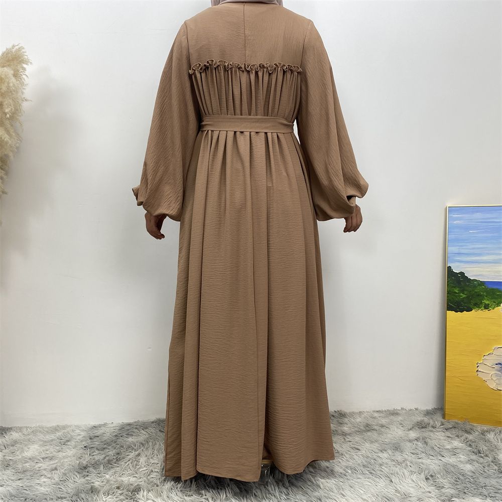Middle Eastern Muslim, Turkish, Arab, Dubai, loose sleeves, side pockets, Muslim long robe dress, long robe