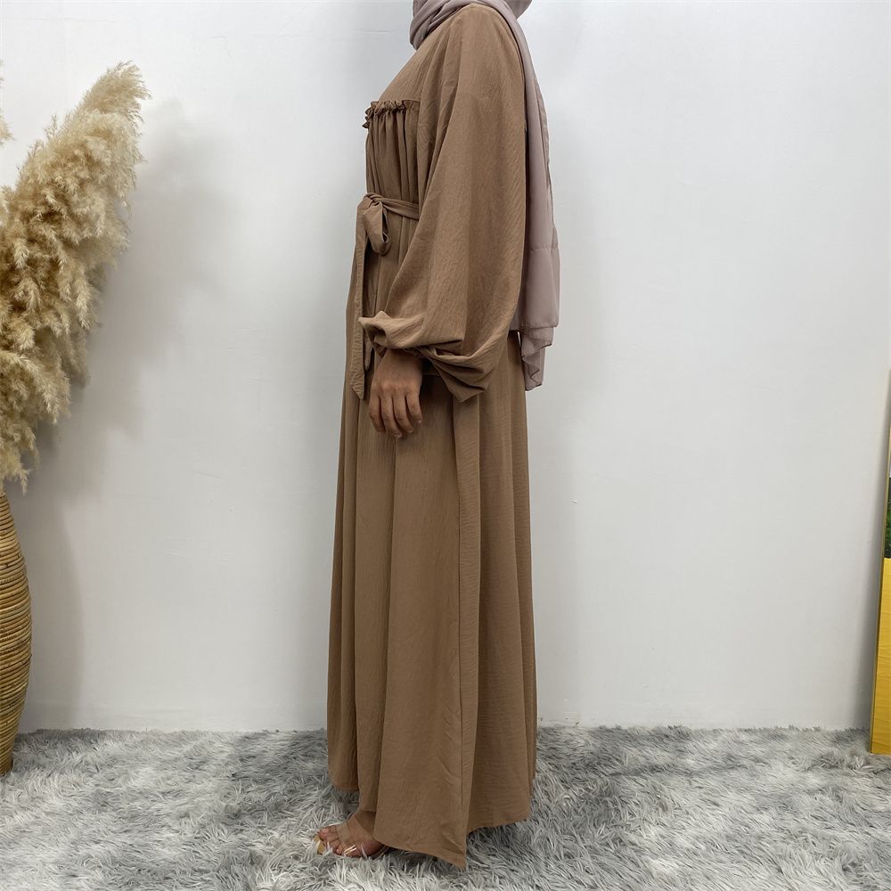 Middle Eastern Muslim, Turkish, Arab, Dubai, loose sleeves, side pockets, Muslim long robe dress, long robe