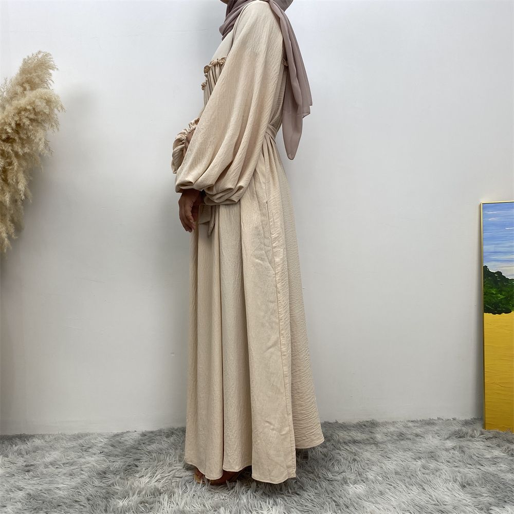 Middle Eastern Muslim, Turkish, Arab, Dubai, loose sleeves, side pockets, Muslim long robe dress, long robe