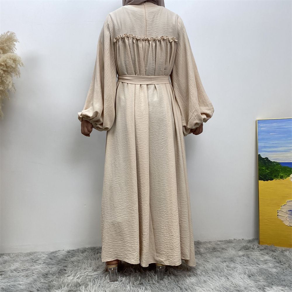 Middle Eastern Muslim, Turkish, Arab, Dubai, loose sleeves, side pockets, Muslim long robe dress, long robe
