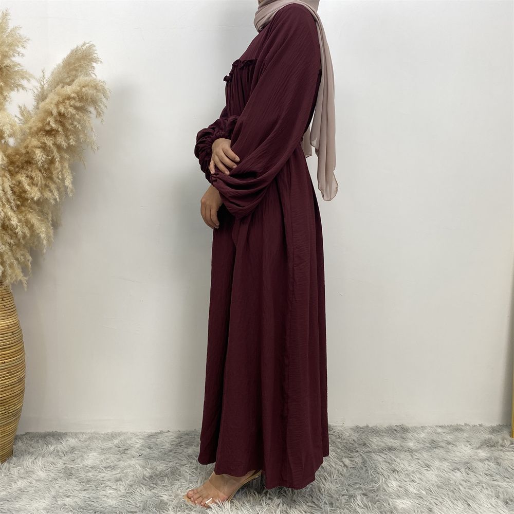 Middle Eastern Muslim, Turkish, Arab, Dubai, loose sleeves, side pockets, Muslim long robe dress, long robe