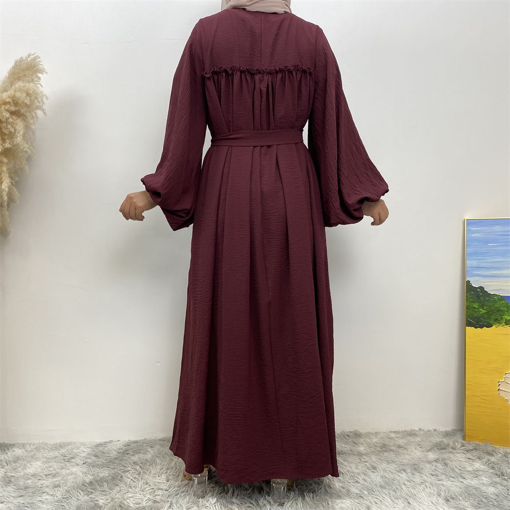 Middle Eastern Muslim, Turkish, Arab, Dubai, loose sleeves, side pockets, Muslim long robe dress, long robe