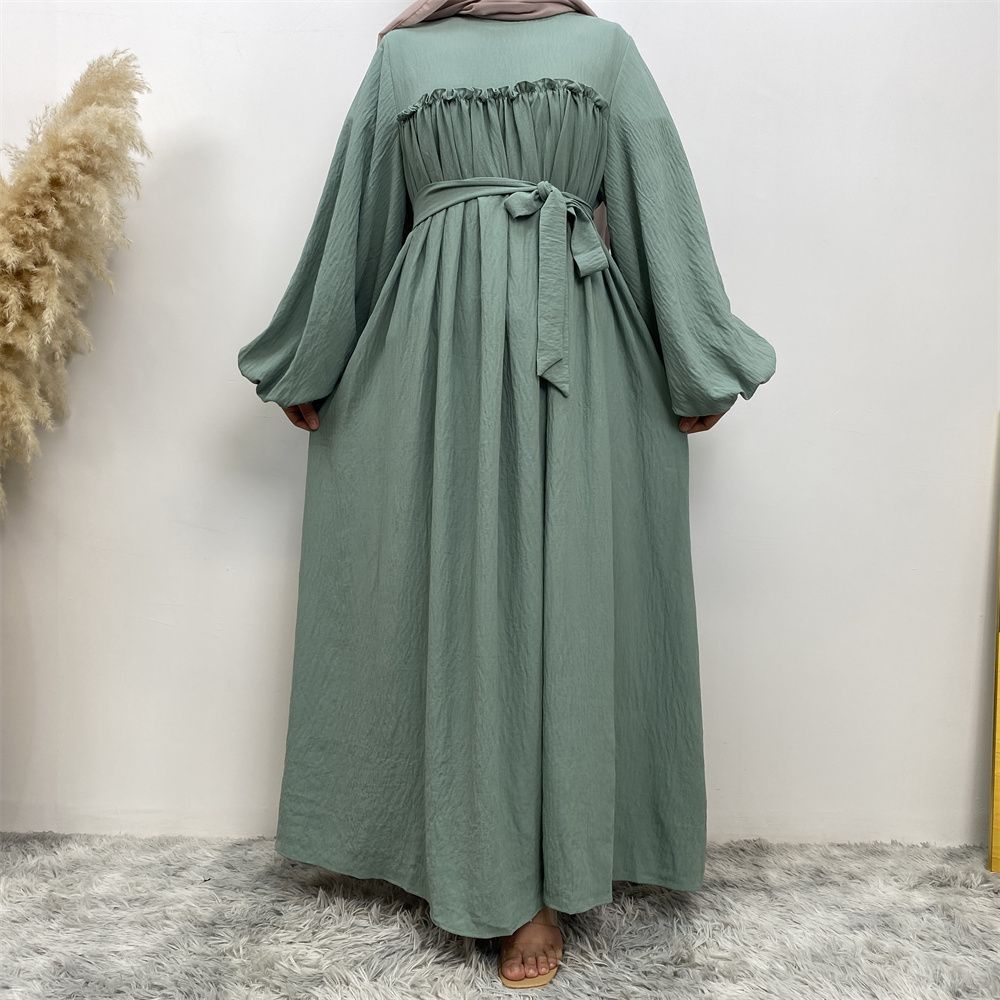 Middle Eastern Muslim, Turkish, Arab, Dubai, loose sleeves, side pockets, Muslim long robe dress, long robe