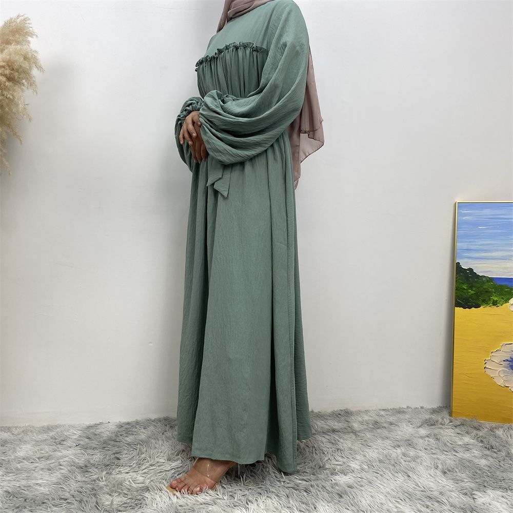 Middle Eastern Muslim, Turkish, Arab, Dubai, loose sleeves, side pockets, Muslim long robe dress, long robe