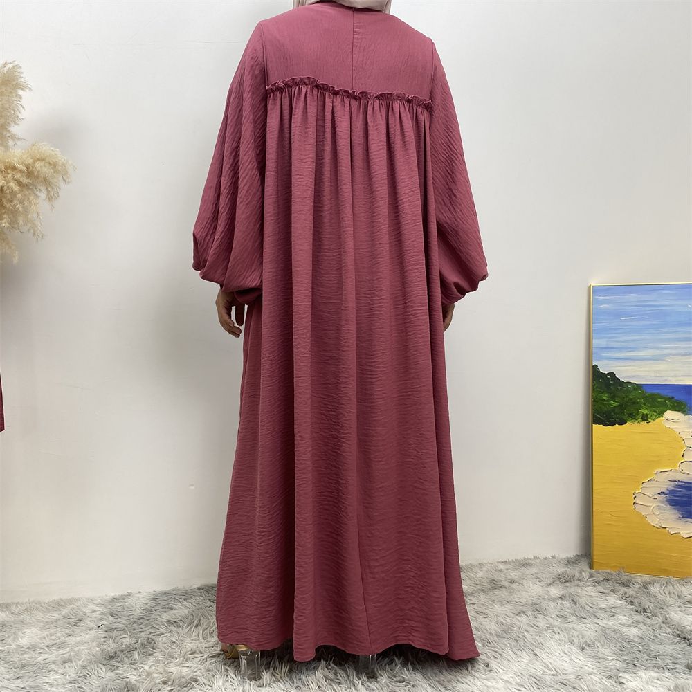 Middle Eastern Muslim, Turkish, Arab, Dubai, loose sleeves, side pockets, Muslim long robe dress, long robe