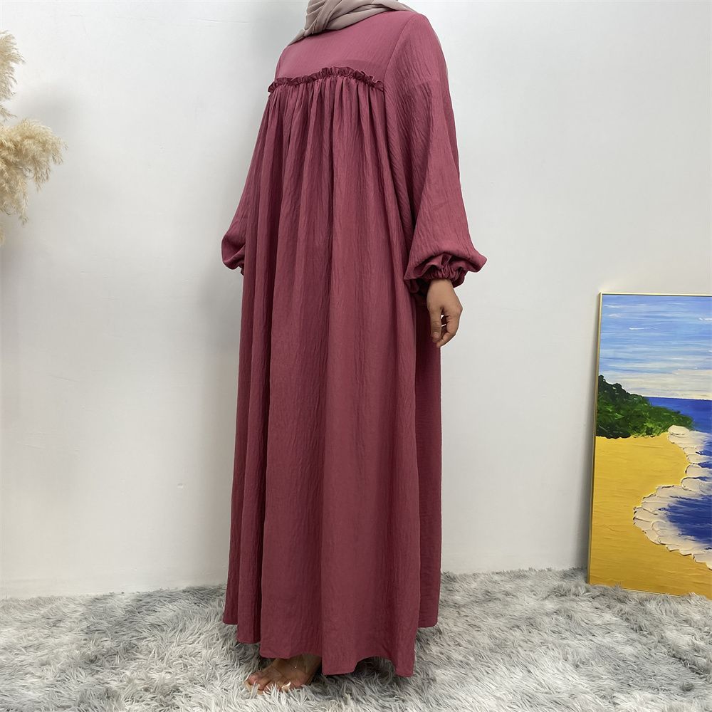 Middle Eastern Muslim, Turkish, Arab, Dubai, loose sleeves, side pockets, Muslim long robe dress, long robe