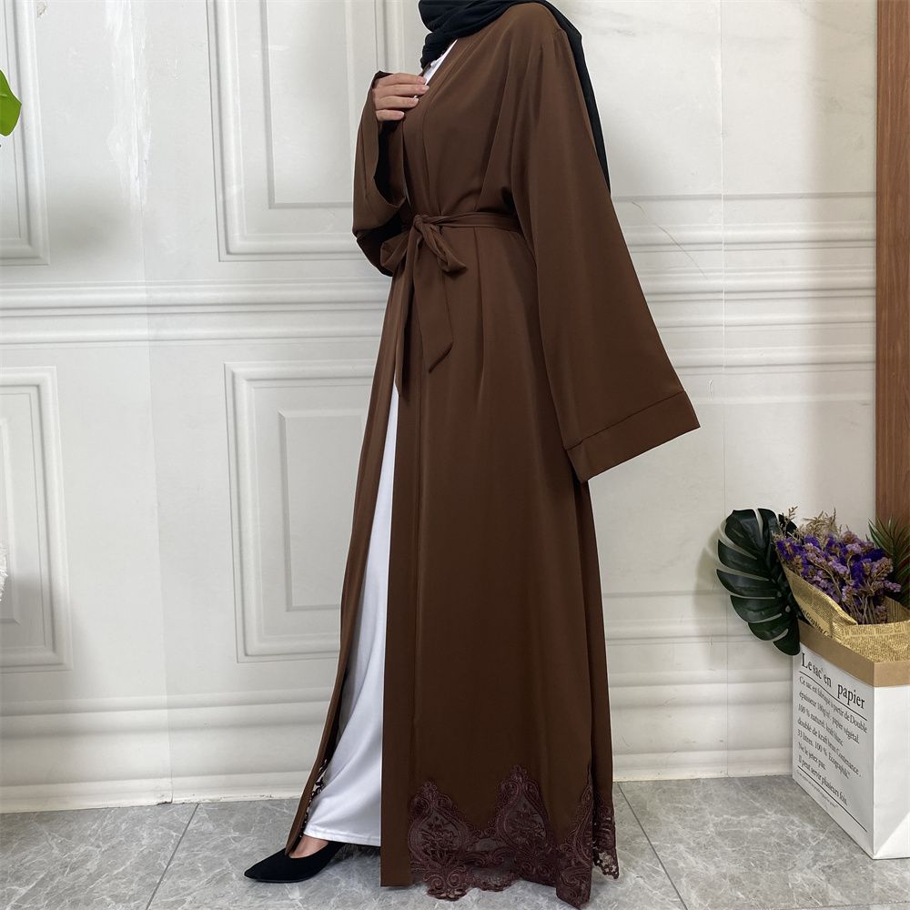 Muslim elegance, Middle East, Turkey, African fashion, embroidered robe, Turkish casual cardigan, long dress