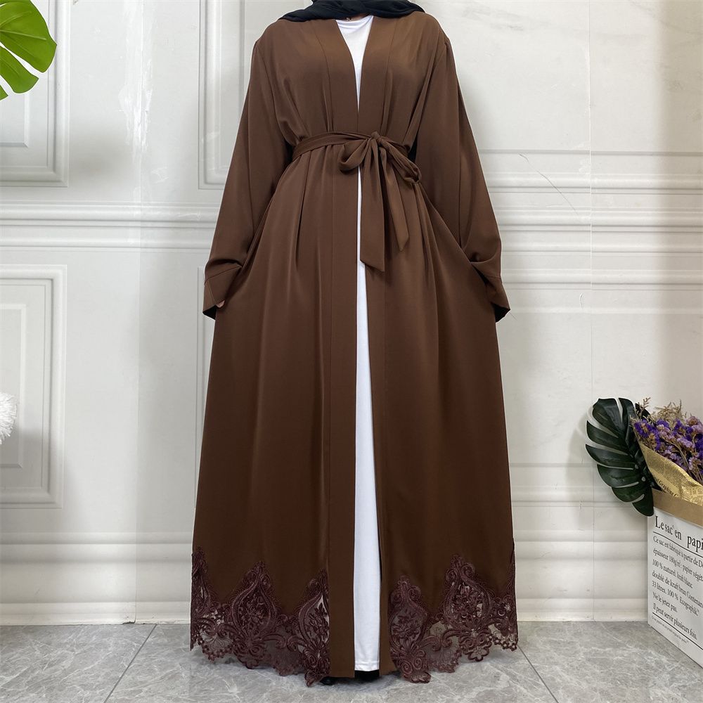 Muslim elegance, Middle East, Turkey, African fashion, embroidered robe, Turkish casual cardigan, long dress