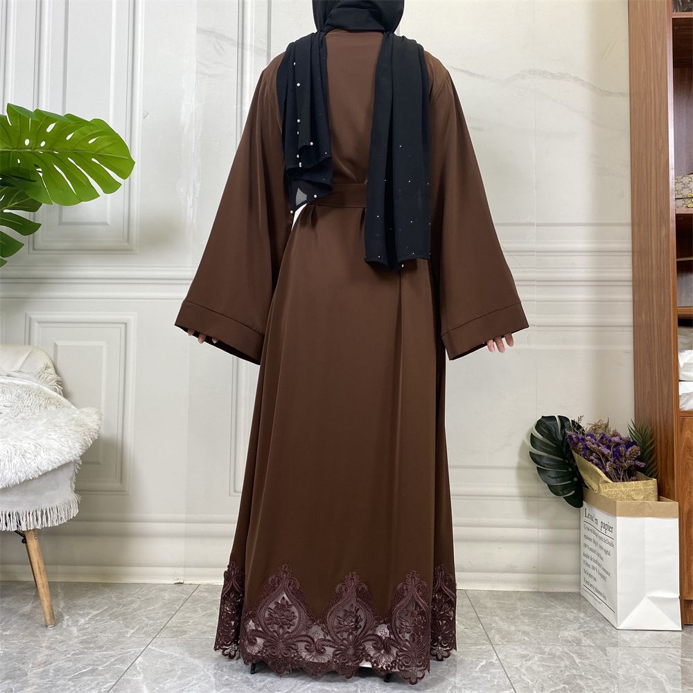 Muslim elegance, Middle East, Turkey, African fashion, embroidered robe, Turkish casual cardigan, long dress