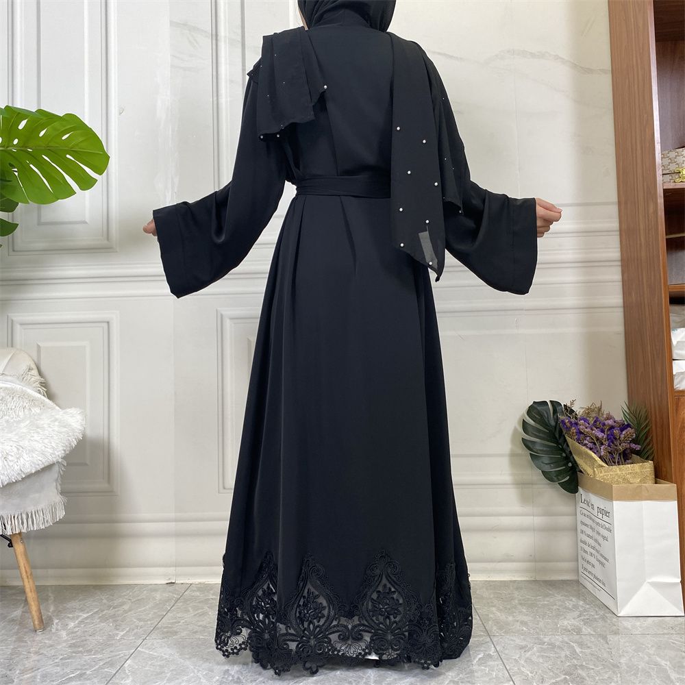 Muslim elegance, Middle East, Turkey, African fashion, embroidered robe, Turkish casual cardigan, long dress