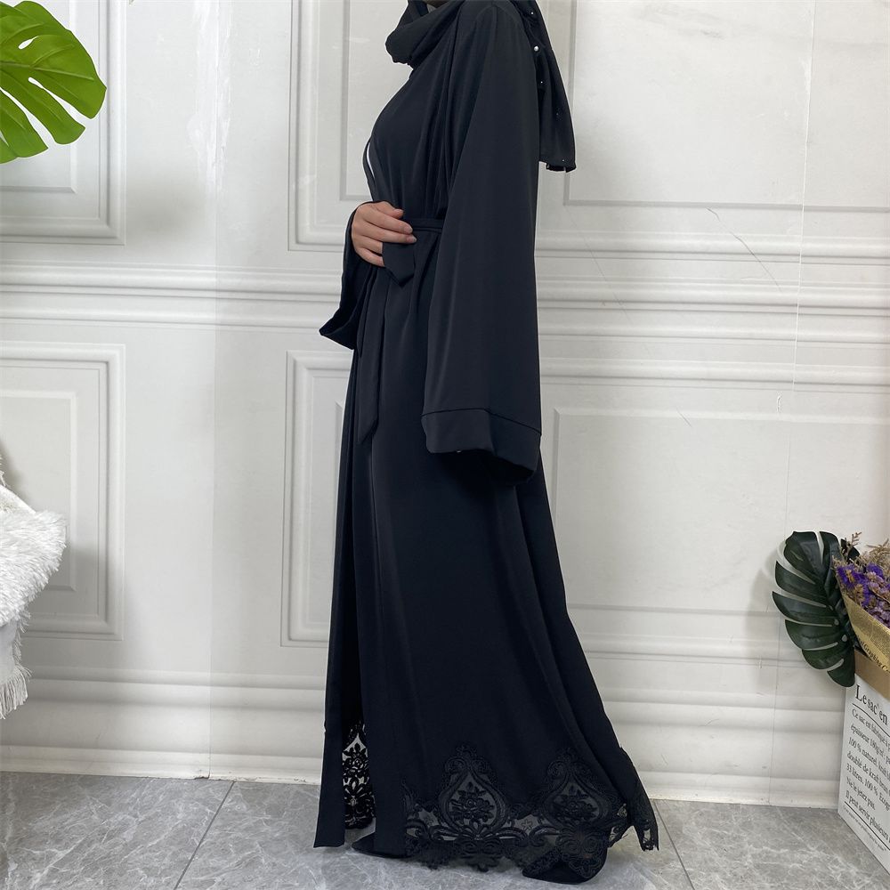 Muslim elegance, Middle East, Turkey, African fashion, embroidered robe, Turkish casual cardigan, long dress