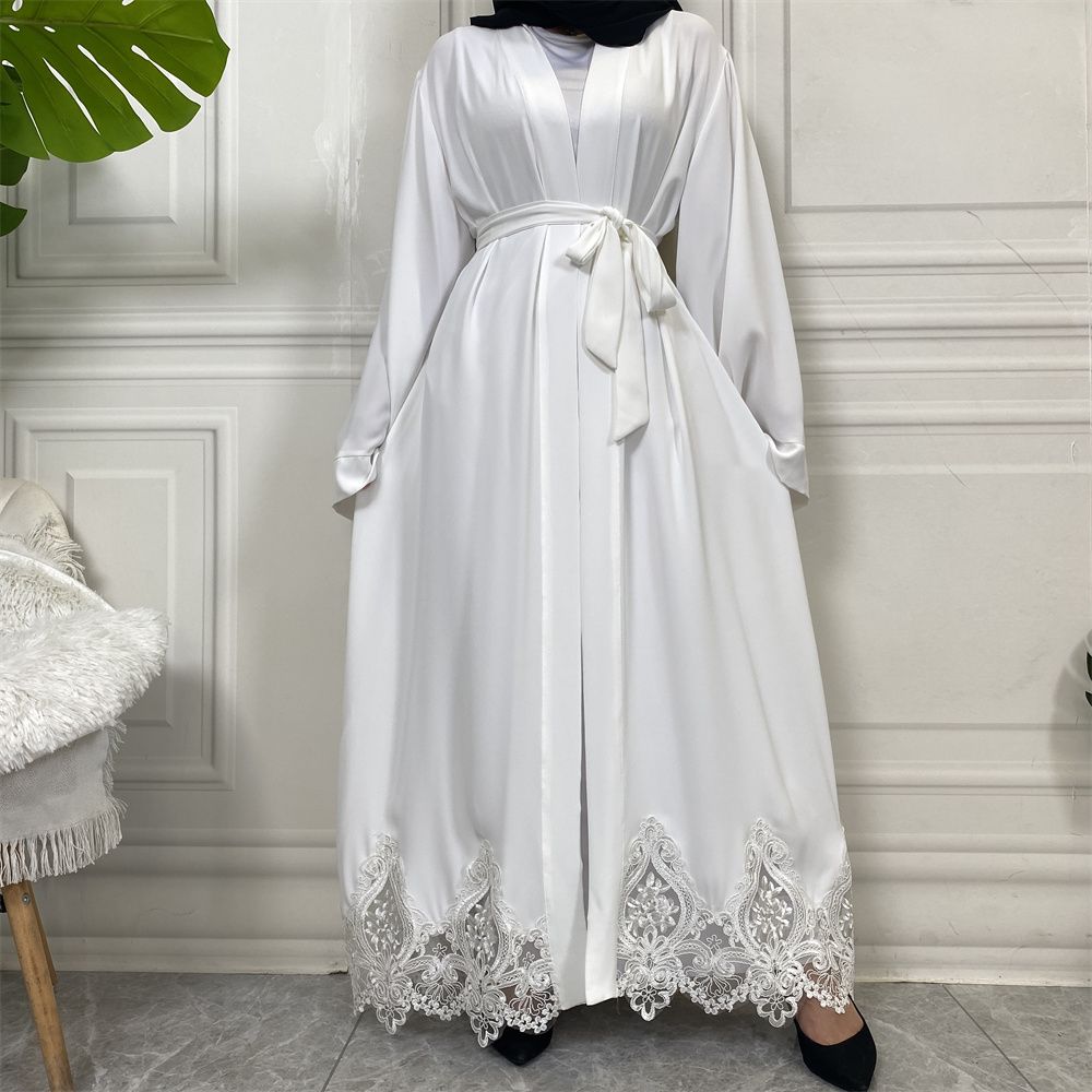 Muslim elegance, Middle East, Turkey, African fashion, embroidered robe, Turkish casual cardigan, long dress