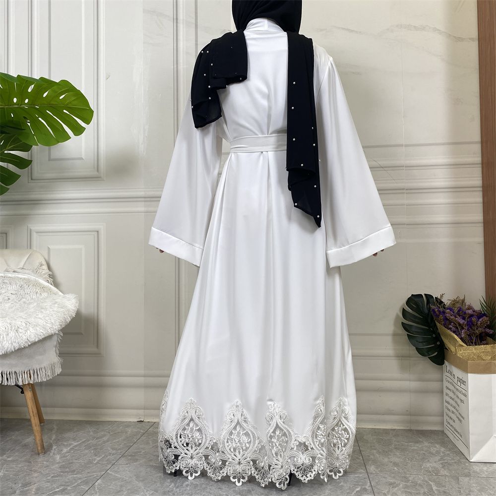 Muslim elegance, Middle East, Turkey, African fashion, embroidered robe, Turkish casual cardigan, long dress