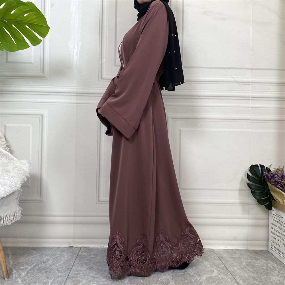 Muslim elegance, Middle East, Turkey, African fashion, embroidered robe, Turkish casual cardigan, long dress