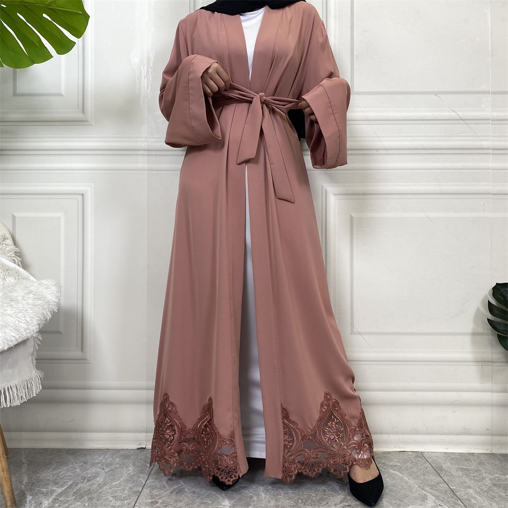 Muslim elegance, Middle East, Turkey, African fashion, embroidered robe, Turkish casual cardigan, long dress
