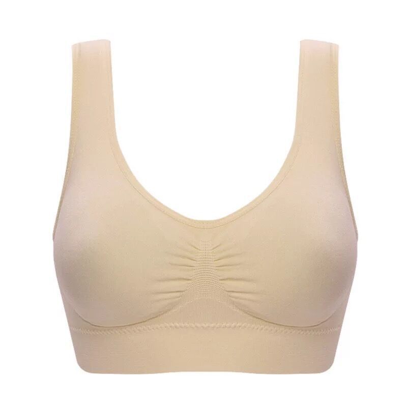 This cross-border exclusive sports bra is designed for plus sizes. It's a single-layer, unpadded, and wireless vest-style bralette, offering ultimate comfort and freedom of movement.