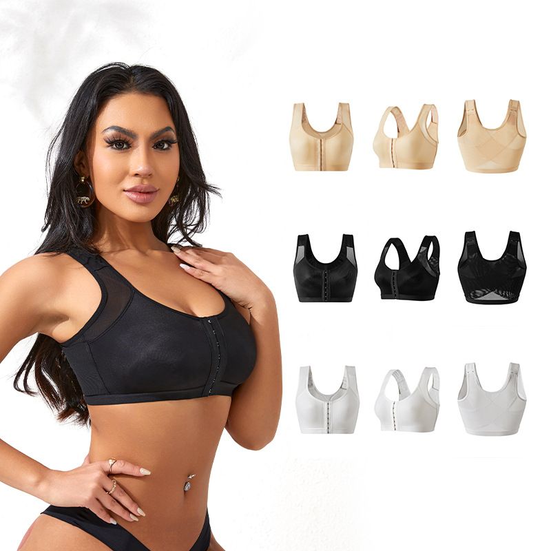Sports Bra, Plus Size Bra for欧美 (Europe and America), Push-up Wire-Free Unpadded Sports Vest Bra for Women