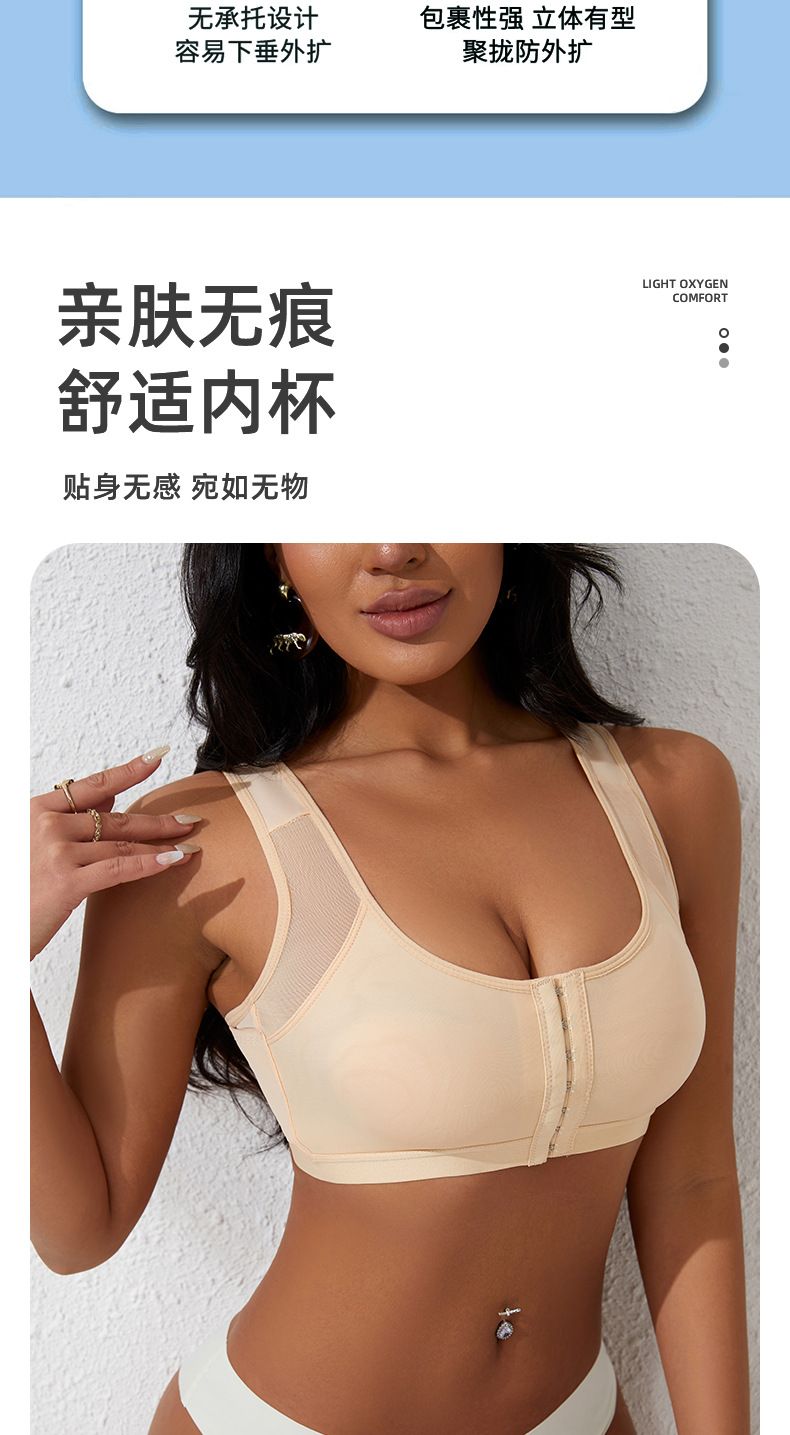Sports Bra, Plus Size Bra for欧美 (Europe and America), Push-up Wire-Free Unpadded Sports Vest Bra for Women