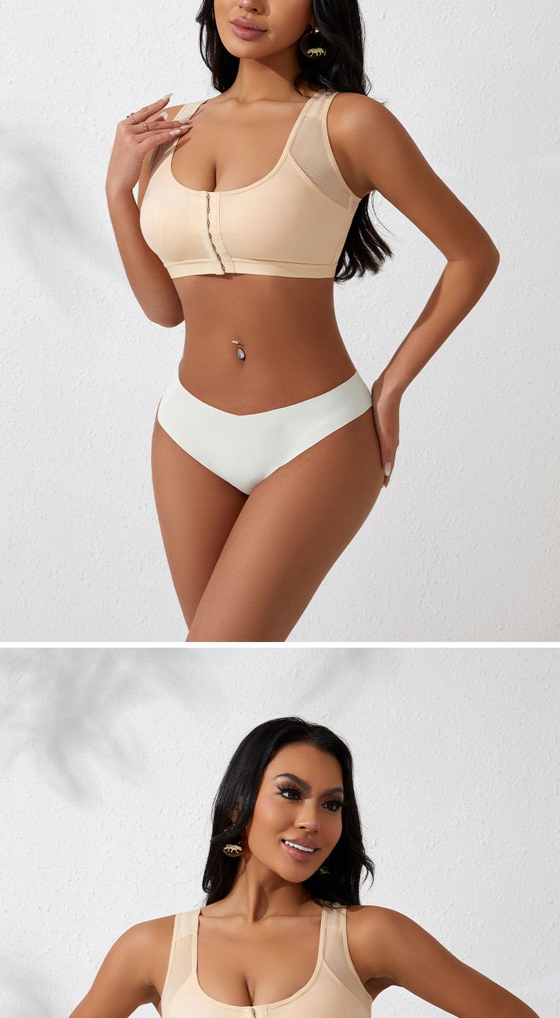Sports Bra, Plus Size Bra for欧美 (Europe and America), Push-up Wire-Free Unpadded Sports Vest Bra for Women