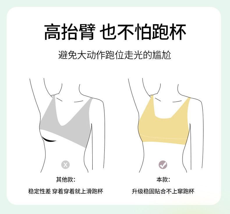Women's Sports Bra for Running, Shockproof Anti-Sagging, Minimizing & Push-up Racerback Bra