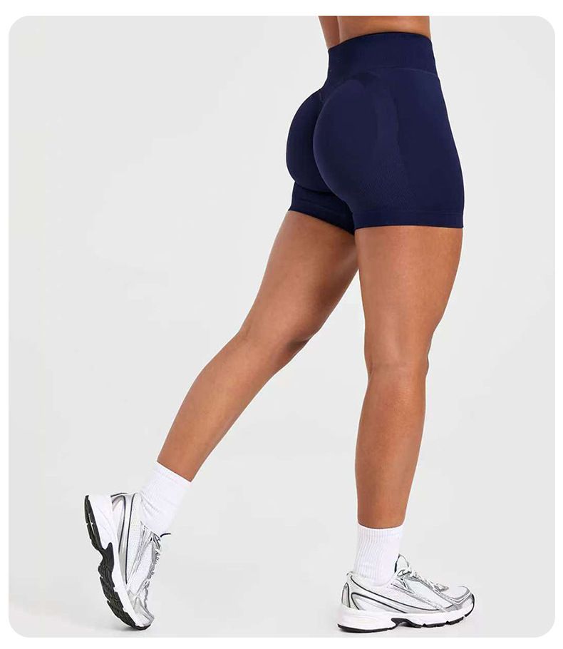 Amazon Cross-Border High-Elasticity Yoga Shorts - Butt-Lifting, Slim-Fit, Quick-Dry, Seamless Sports Shorts for Fitness, Running, and Yoga Pants