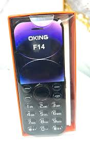 OKING F14 FEATURE PHONE FM RADIO, DUAL SPOTLIGHT TORCH, DUAL SIM CARD, SLIM KABAMBE/MULIKA MWIZI MOBILE PHONE